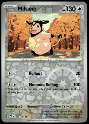 Pokémon Miltank 081/131 - Reverse Holofoil Common SV: Prismatic Evolutions EN