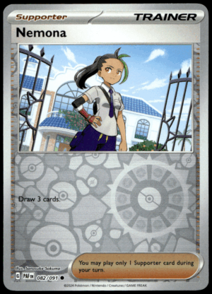 Pokémon Nemona 082/091 - Reverse Holofoil Common SV: Paldean Fates EN