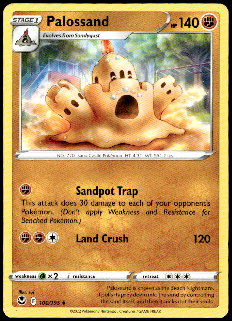 Pokémon Palossand 100/195 - Normal Uncommon SWSH12: Silver Tempest EN