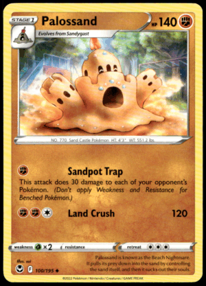 Pokémon Palossand 100/195 - Normal Uncommon SWSH12: Silver Tempest EN