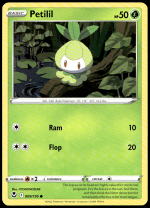 Pokémon Petilil 009/195 - Normal Common SWSH12: Silver Tempest EN