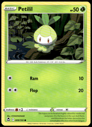 Pokémon Petilil 009/195 - Normal Common SWSH12: Silver Tempest EN