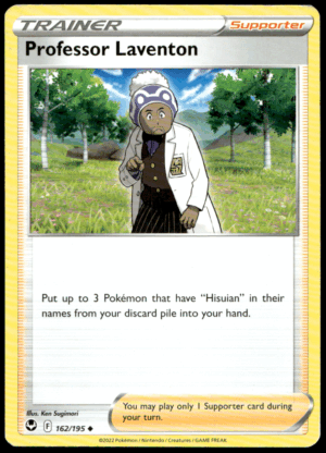 Pokémon Professor Laventon 162/195 - Normal Uncommon SWSH12: Silver Tempest EN