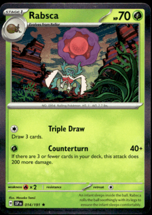 Pokémon Rabsca 014/191 - Holofoil Rare SV08: Surging Sparks EN