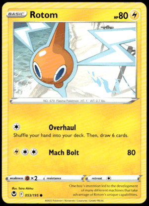 Pokémon Rotom 053/195 - Normal Common SWSH12: Silver Tempest EN