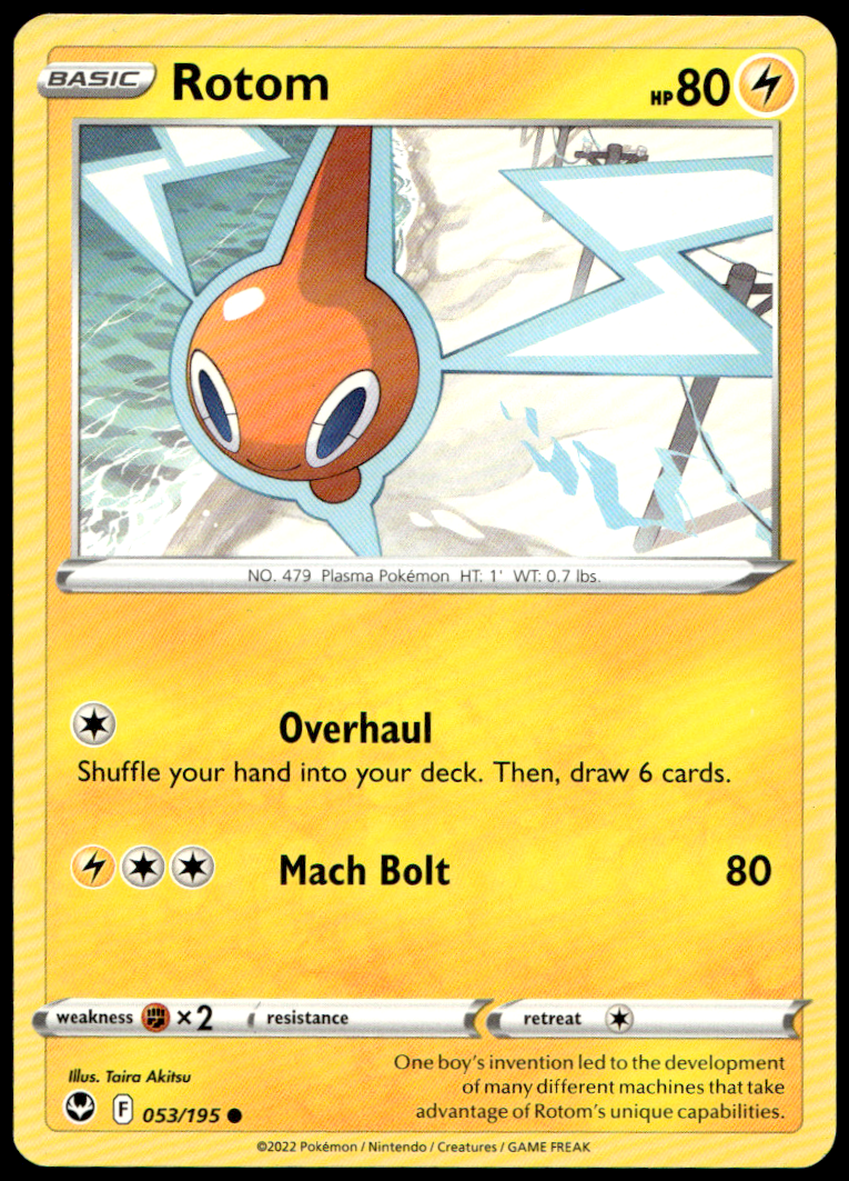 Pokémon Rotom 053/195 - Normal Common SWSH12: Silver Tempest EN