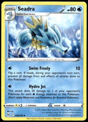 Pokémon Seadra 036/196 - Normal Uncommon SWSH11: Lost Origin EN