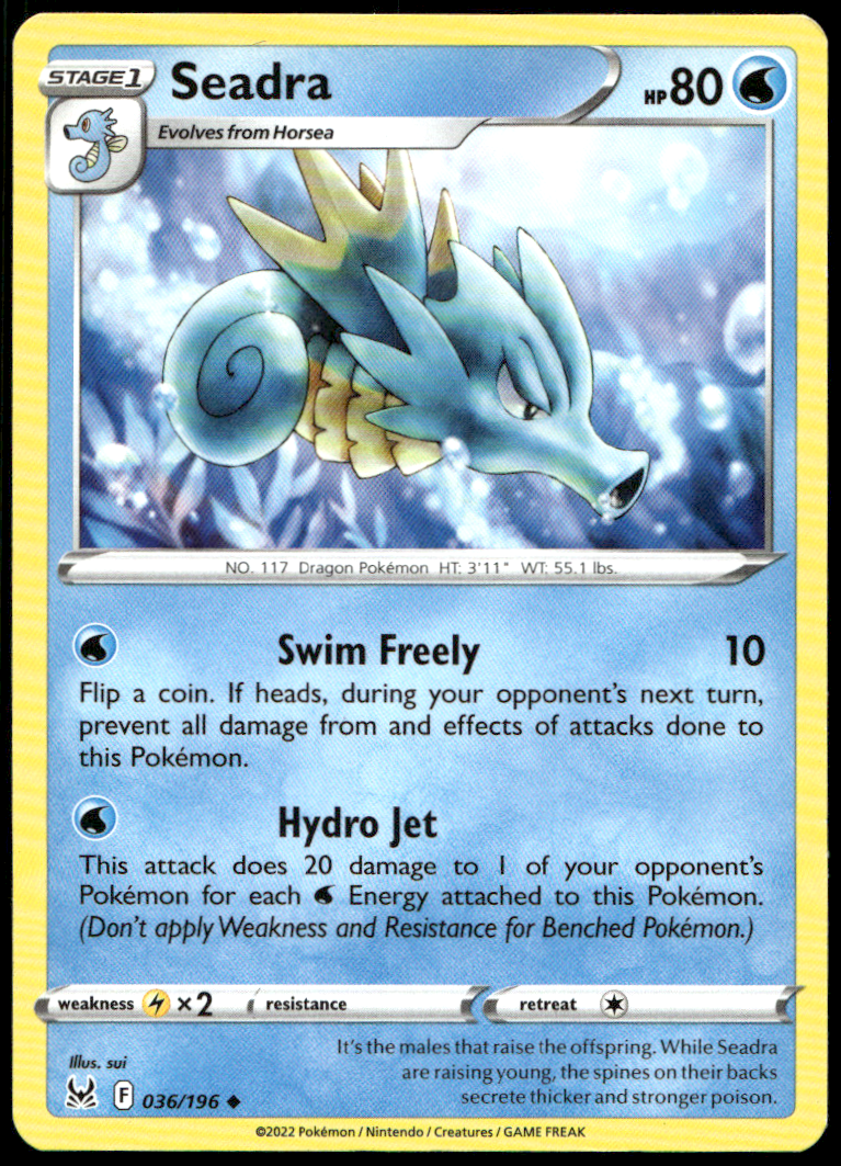 Pokémon Seadra 036/196 - Normal Uncommon SWSH11: Lost Origin EN