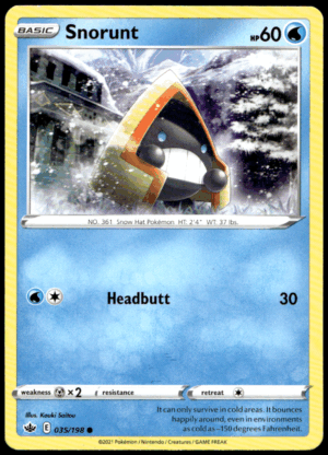 Pokémon Snorunt 035/198 - Normal Common SWSH06: Chilling Reign EN