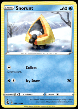Pokémon Snorunt 041/195 - Normal Common SWSH12: Silver Tempest EN