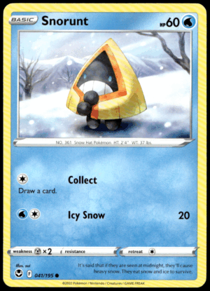 Pokémon Snorunt 041/195 - Normal Common SWSH12: Silver Tempest EN
