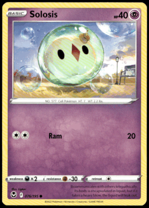 Pokémon Solosis 076/195 - Normal Common SWSH12: Silver Tempest EN