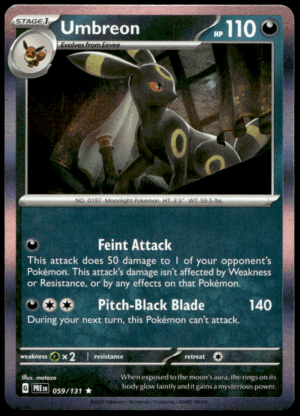 Pokémon Umbreon 059/131 - Holofoil Rare SV: Prismatic Evolutions EN