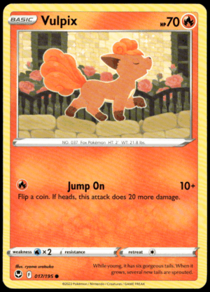Pokémon Vulpix 017/195 - Normal Common SWSH12: Silver Tempest EN
