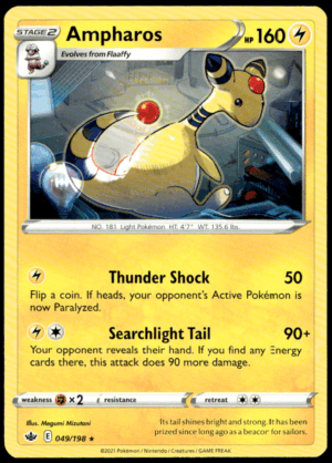 Pokémon Ampharos 049/198 - Normal Rare SWSH06: Chilling Reign EN
