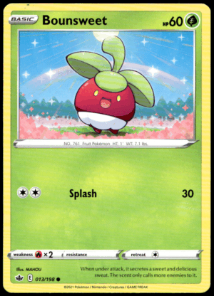 Pokémon Bounsweet 013/198 - Normal Common SWSH06: Chilling Reign EN