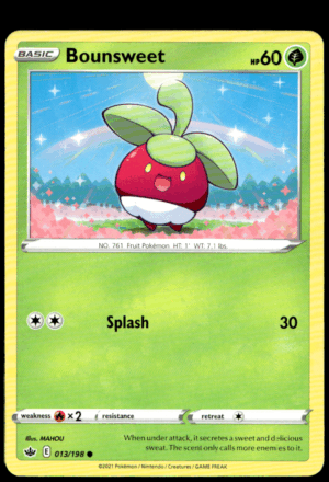 Pokémon Bounsweet 013/198 - Normal Common SWSH06: Chilling Reign EN