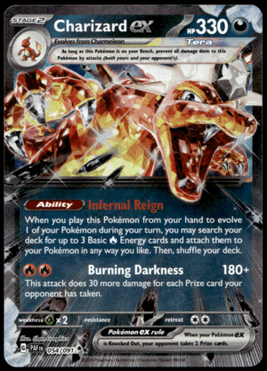 Pokémon Charizard ex 054/091 - Holofoil Double Rare SV: Paldean Fates EN