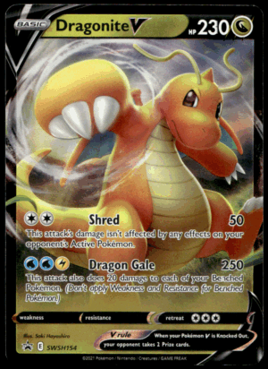 Pokémon Dragonite V SWSH154 - Holofoil Rare SWSH: Sword & Shield Promo Cards EN