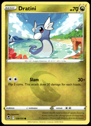 Pokémon Dratini 129/195 - Normal Common SWSH12: Silver Tempest EN