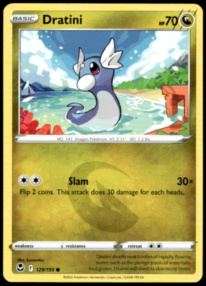 Pokémon Dratini 129/195 - Normal Common SWSH12: Silver Tempest EN