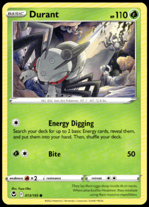 Pokémon Durant 013/195 - Normal Common SWSH12: Silver Tempest EN