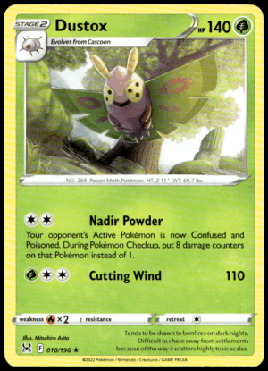 Pokémon Dustox 010/196 - Normal Rare SWSH11: Lost Origin EN