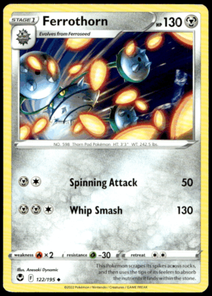 Pokémon Ferrothorn 122/195 - Normal Uncommon SWSH12: Silver Tempest EN