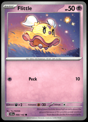 Pokémon Flittle 068/142 - Normal Common SV07: Stellar Crown EN
