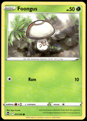 Pokémon Foongus 011/195 - Normal Common SWSH12: Silver Tempest EN
