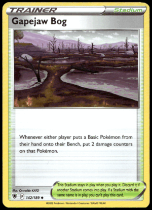 Pokémon Gapejaw Bog 142/189 - Normal Uncommon SWSH10: Astral Radiance EN