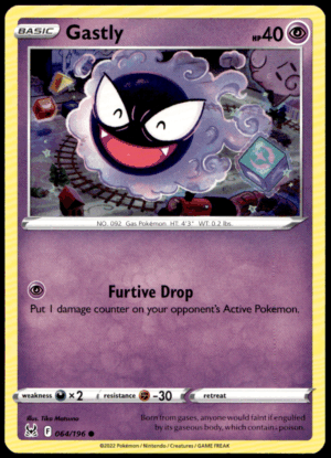 Pokémon Gastly 064/196 - Normal Common SWSH11: Lost Origin EN