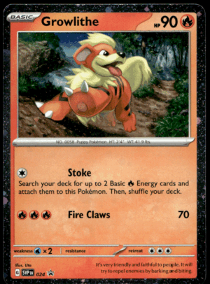 Pokémon Growlithe 24 - Holofoil Rare SV: Scarlet & Violet Promo Cards EN