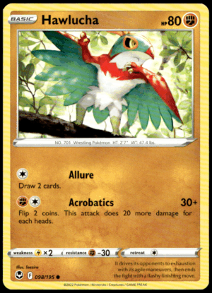 Pokémon Hawlucha 098/195 - Normal Common SWSH12: Silver Tempest EN