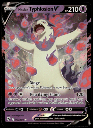 Pokémon Hisuian Typhlosion V 053/189 - Holofoil Ultra Rare SWSH10: Astral Radiance EN