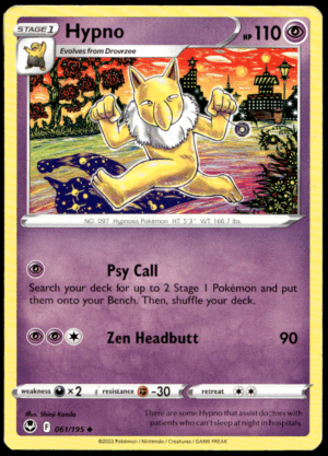 Pokémon Hypno 061/195 - Normal Uncommon SWSH12: Silver Tempest EN