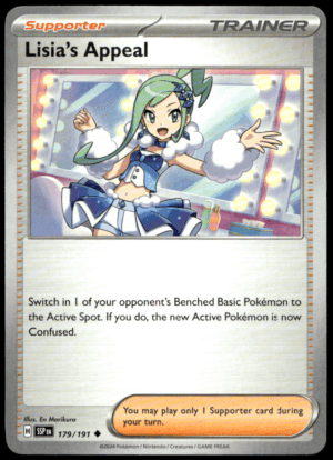 Pokémon Lisia's Appeal 179/191 - Normal Uncommon SV08: Surging Sparks EN