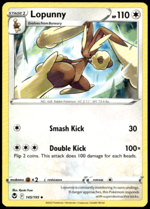 Pokémon Lopunny 145/195 - Normal Uncommon SWSH12: Silver Tempest EN