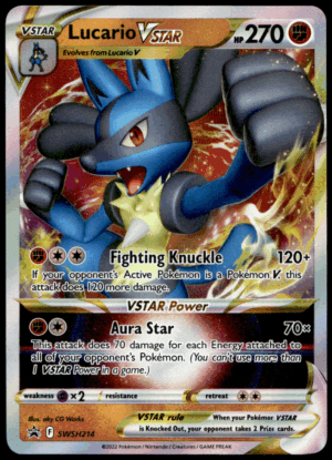 Pokémon Lucario VSTAR SWSH214 - Holofoil Rare SWSH: Sword & Shield Promo Cards EN