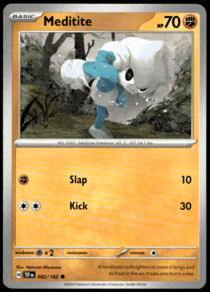 Pokémon Meditite 082/162 - Normal Common SV05: Temporal Forces EN
