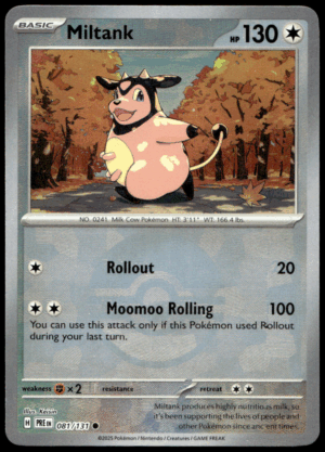 Pokémon Miltank 081/131 - Reverse Holofoil Common SV: Prismatic Evolutions EN