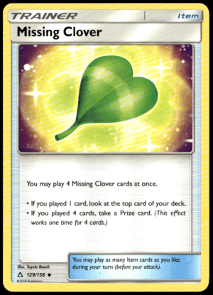 Pokémon Missing Clover 129/156 - Normal Uncommon SM - Ultra Prism EN