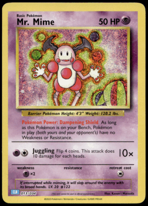 Pokémon Mr. Mime 013/034 - Holofoil Classic Collection Trading Card Game Classic EN