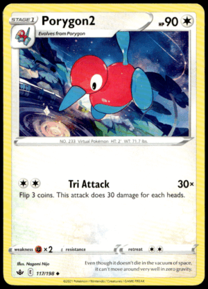 Pokémon Porygon2 117/198 - Normal Uncommon SWSH06: Chilling Reign EN