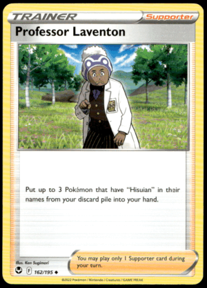 Pokémon Professor Laventon 162/195 - Normal Uncommon SWSH12: Silver Tempest EN
