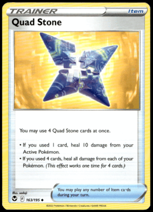 Pokémon Quad Stone 163/195 - Normal Uncommon SWSH12: Silver Tempest EN