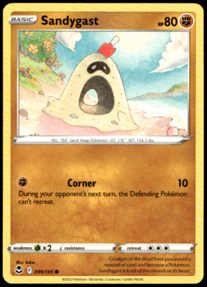 Pokémon Sandygast 099/195 - Normal Common SWSH12: Silver Tempest EN