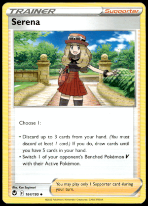 Pokémon Serena 164/195 - Normal Uncommon SWSH12: Silver Tempest EN