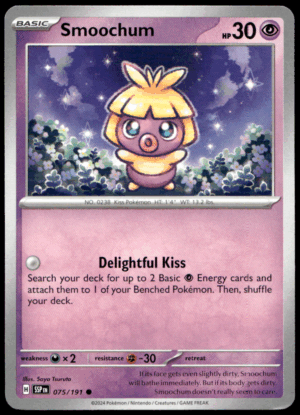 Pokémon Smoochum 075/191 - Normal Common SV08: Surging Sparks EN