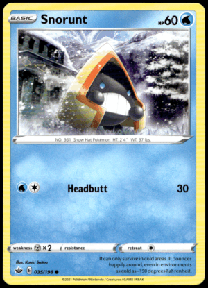 Pokémon Snorunt 035/198 - Normal Common SWSH06: Chilling Reign EN